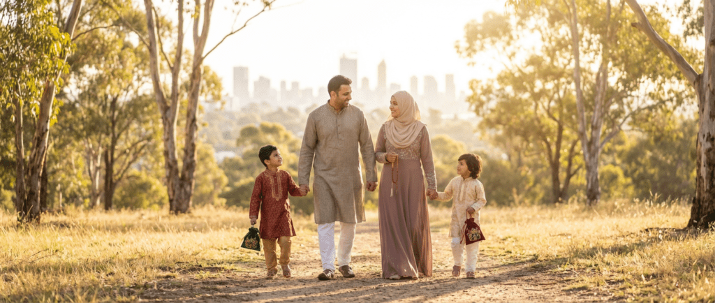 Eid celebrations at Lakemba Sydney 2026 with families at night market