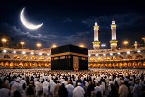 Eid Al Fitr 2026 moon sighting in Makkah Kaaba live updates
